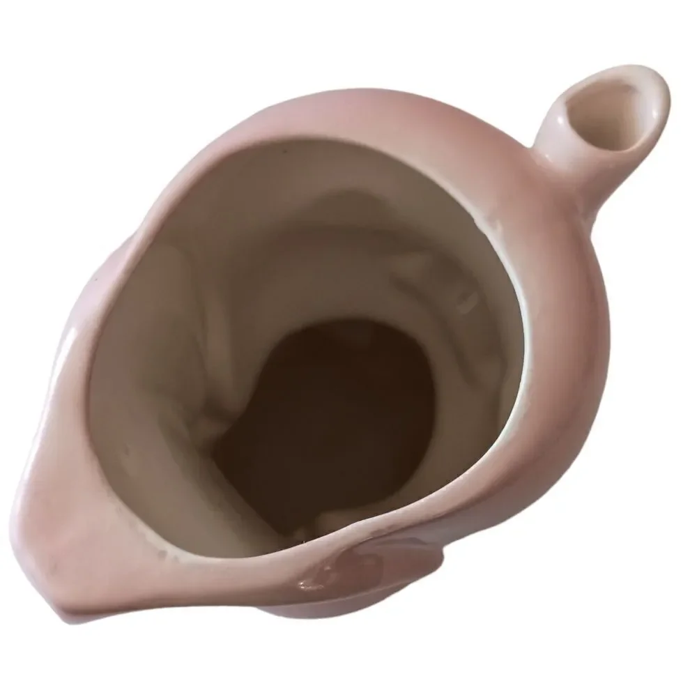 Pink Elephant Planter Pitcher Vase LEGO Japan Porcelain Kitschy Anthropomorphic. - Picture 5 of 16